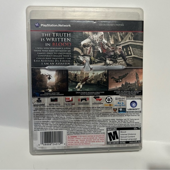 Assassins Creed II PS3 Video Game (Pre-Owned) - Picture 2 of 3
